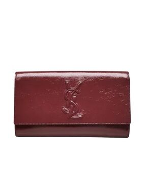 Saint Laurent Patent Leather Belle De Jour Clutch Bag